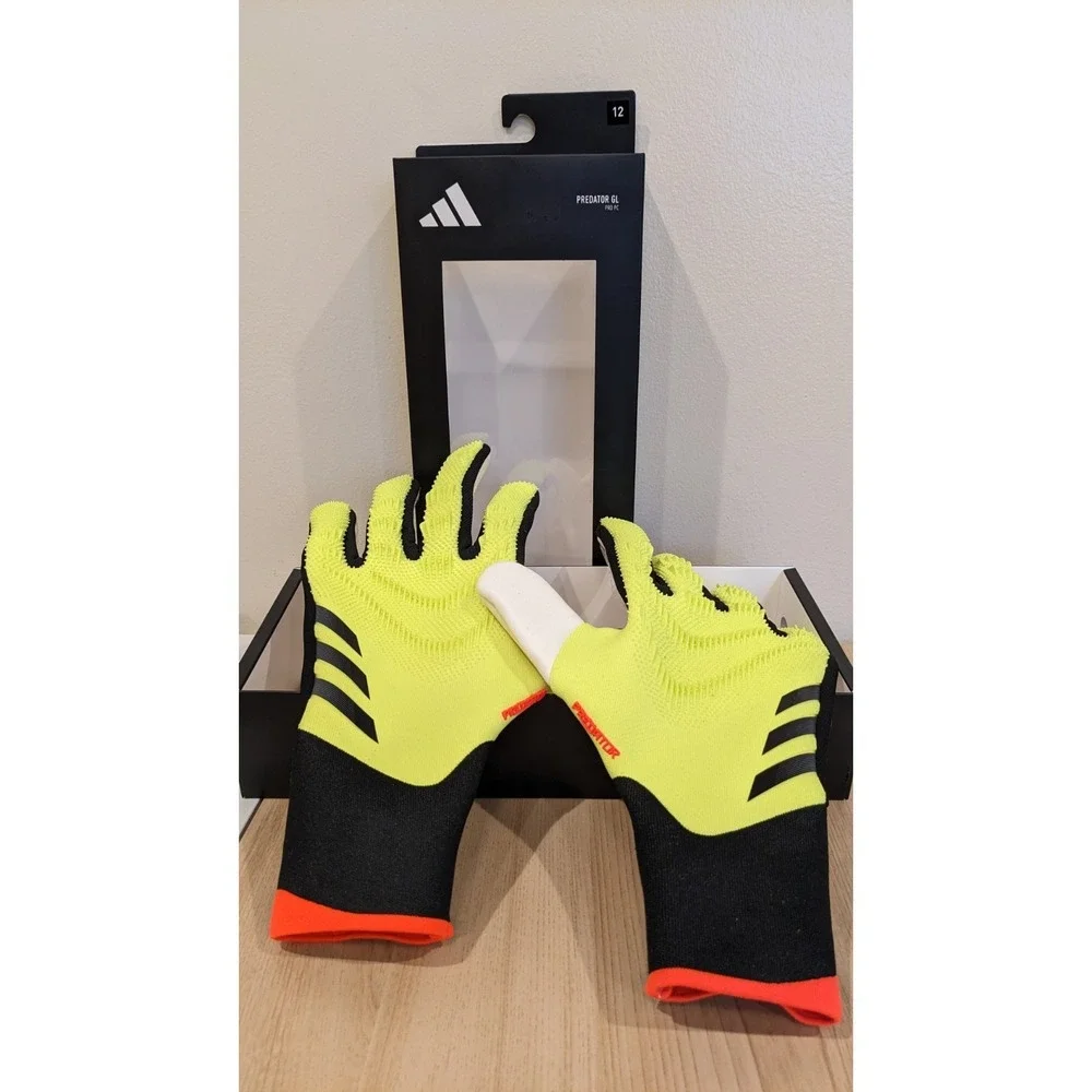 Adidas Predator Pro PC Goalkeeper Gloves Size 12 Yellow Black IQ4024 New Soccer